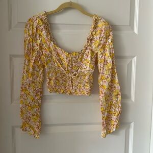 Urban Outfitters floral crop top